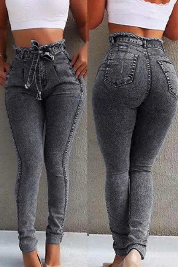 Fashion Casual High Waist Skinny Jeans