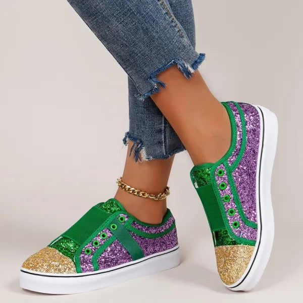 Casual Patchwork Contrast Round Comfortable Out Door Flats Shoes