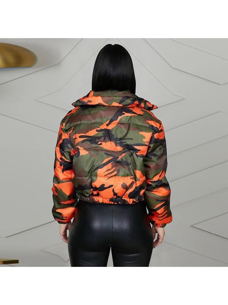 Orange Camouflage Jacket